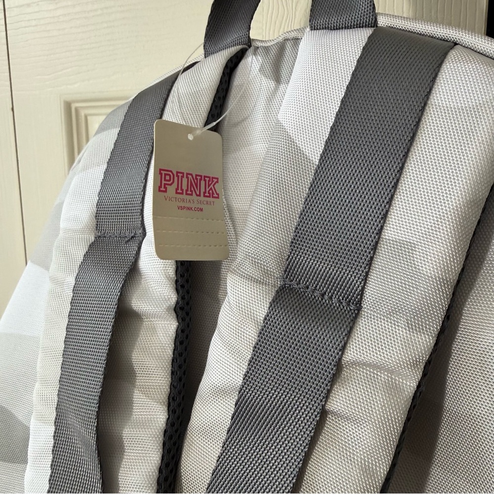Victoria's Secret PINK Campus Backpack Snow/Gray Camo - Picture 8 of 9